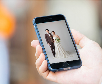 フォトウェディング特典 当日撮影データプレゼント