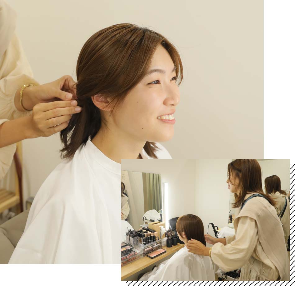 ヘアアレンジ体験