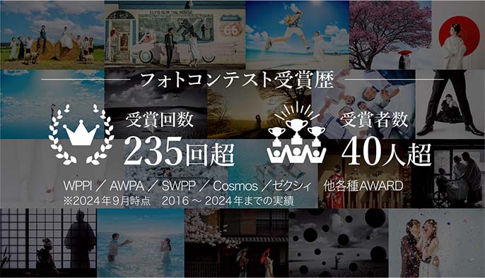 25万件以上の撮影で培った技術力で、あなたをプロデュース