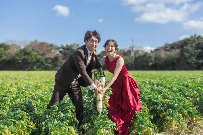 ご実家の農園で野菜×ウェディング