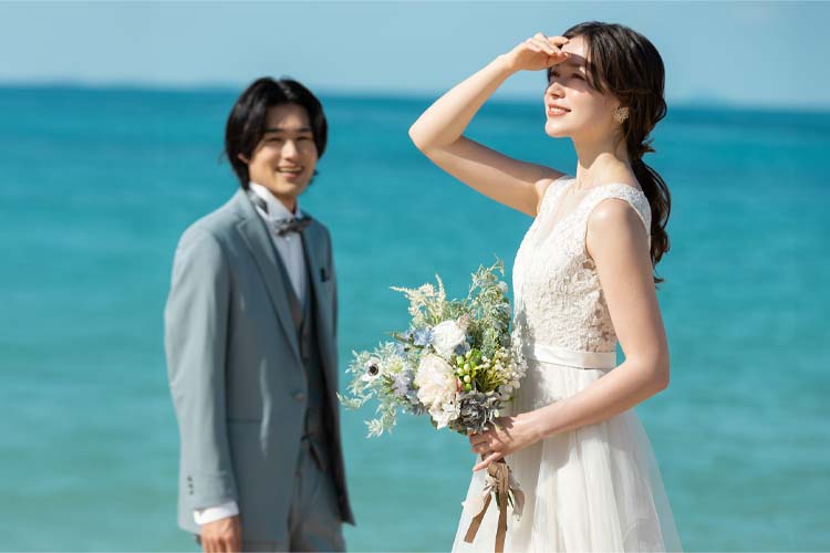 ロケーションのウェディング写真