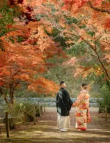 四季を感じる場所で和装を撮りたい!