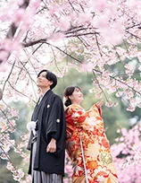 四季を感じる場所で和装を撮りたい！