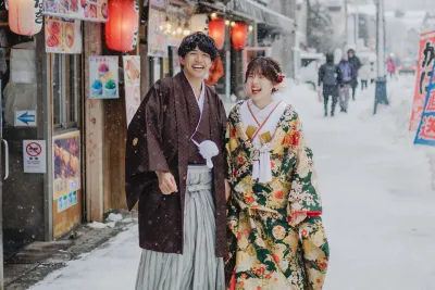 雪のロケーション撮影