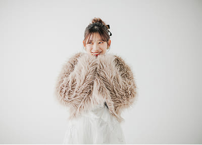 もふもふのコートスタイル