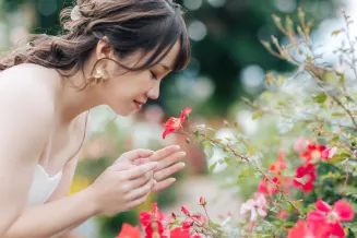 バラが美しい山下公園【洋装ロケーション】